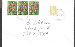 Postilähetys - Suunnistus (LAPE 3x836) Jyväskylä 22.3.2001