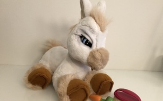 Toffee the Pony valkoinen interaktiivinen lemmikki 36 cm