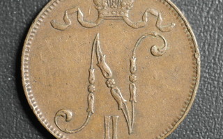 5 penniä 1908  #149