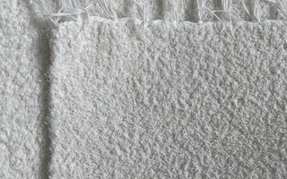 Valkoinen matto 120x200 cm, puuvilla