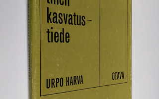 Urpo Harva : Systemaattinen kasvatustiede