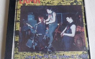 CD-R LAMA Live at The 100 Club London 22.12.1981 & 000