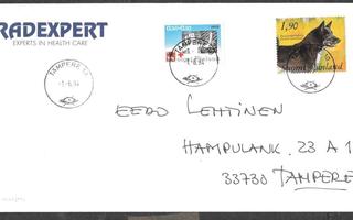Postilähetys -  (LAPE 674 + 1077) Tampere 10 1.6.1994
