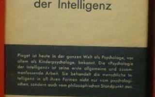 Jean Piaget : Psychologie der Intelligenz  1948 1.p.