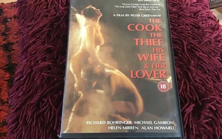 THE COOK THE THIEF HIS WIFE & HER LOVER  VHS