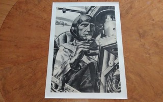 Jatkosota Pommituslentäjä Sotapiirros Lindeberg 1942