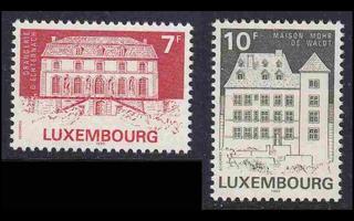 Luxemburg 1131-2 ** Vanhoja rakennuksia (1985)