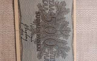 500 mk seteli vuodelta 1955