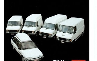 Citroen tavara-automallisto -esite 1988