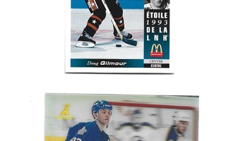 2 X DOUG GILMOUR - TORONTO - McDONALDS