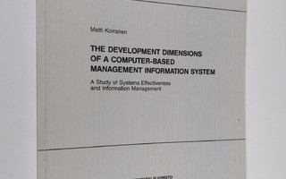 Matti Koiranen : The development dimensions of a computer...