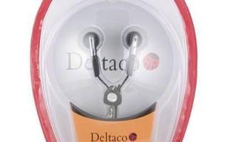 Deltaco HL73 nappikuulokkeet, 3.5mm, musta *UUSI*