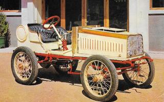 Autokortti De Dijon Bouton Course 1902 (kulkenut)