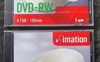 2 kpl DVD-RW 4x 4,7 GB - 120 min