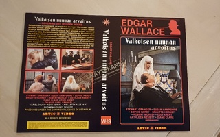 Valkoisen nunnan arvoitus (Edgar Wallace) VHS kansipaperi