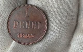 1 penni 1893