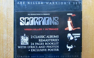 SCORPIONS Axe Killer Warrior’s Set CD-BOKSI * Harvinainen