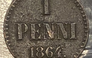 1 penni 1864