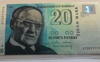 20 Markka 1993 UNC