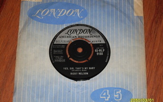 7" RICKY NELSON - I'm Not Afraid - 1960 single rockabilly EX