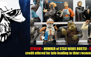 STAR WARS BUSTS STOLEN!!  - HEAD HUNTER STORE.