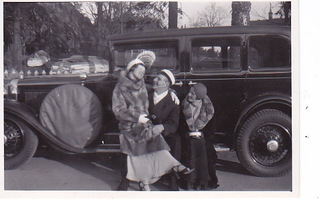 VANHA Valokuva UPEA Auto 1930-l 6 x 9 cm
