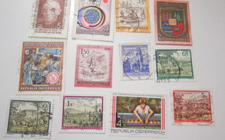 postimerkki Itävalta 12 kpl