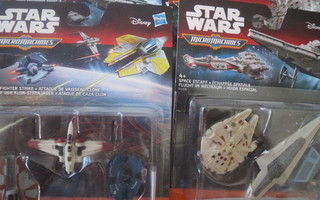 Star Wars Hasbro Micro Machines - kuusi pakettia