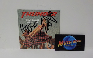 THUNDER - THE THRILL OF IT ALL PROMOKORTTI + NIMMARIT