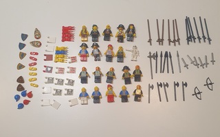 Iso määrä Lego pirates ukkoja ja varusteita