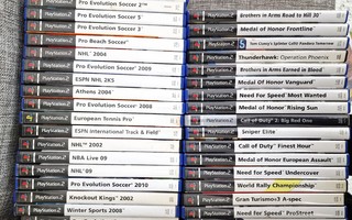 39 kpl PS2 peliä