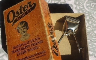 Oster vintage hand clippers ja alkuperäinen laatikko 50-luvu