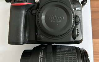 Nikon D7200, Nikon AF-S 18-105mm, kameralaukku