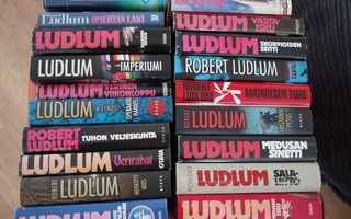 Robert Ludlum, lähes koko tuotanto suomeksi!!! 23 kirjaa!