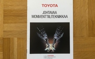 Esite Toyota moniventtiilimoottorit 1988