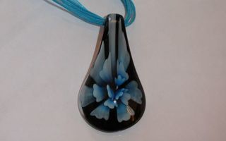 Sininen Murano kukka kaulakoru 22 g