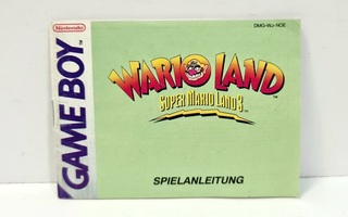 Gameboy - Super Mario Land 3 Warioland ohjekirja