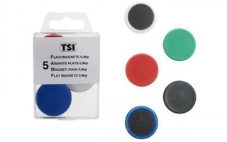 TSI Magneetit, 5kpl, Ø 30mm, värilliset *UUSI*
