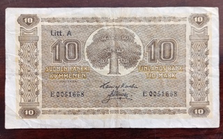 10 markkaa 1922 Litt. A