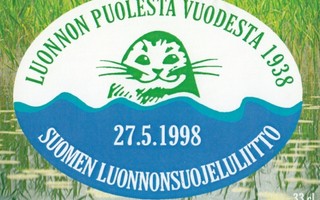 Olutetiketti Suomen Luonnonsuojeluliitto 27.5.1998    c11