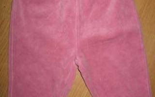Plyysihousut 62 cm rosa