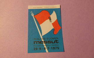 TT-etiketti Pohjois-Suomen Messut Oulussa 1975