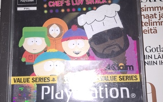 PS1 South Park Chef's Luv Shack videopeli CIB PAL