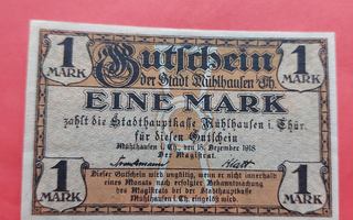 Saksa 1 Mark 1918 Muhlhausen