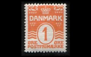 Tanska 42 ** Aaltoviiva 1 öre (1905)