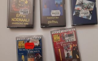 5 kpl c-kasetti Eppu normaali + Tv & film hits