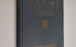 Suomi Finland yleiskartta 1:400 000