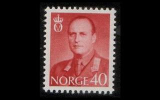 Norja 420 ** Olav V 40 öre rusk.punainen (1958)