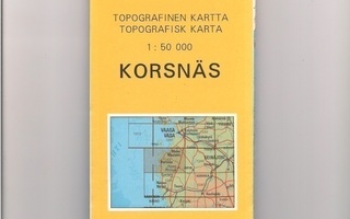 Topografinen kartta 1:50 000 Korsnäs