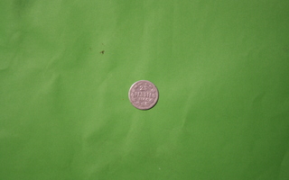 Hopeaa 25 penniä 1866